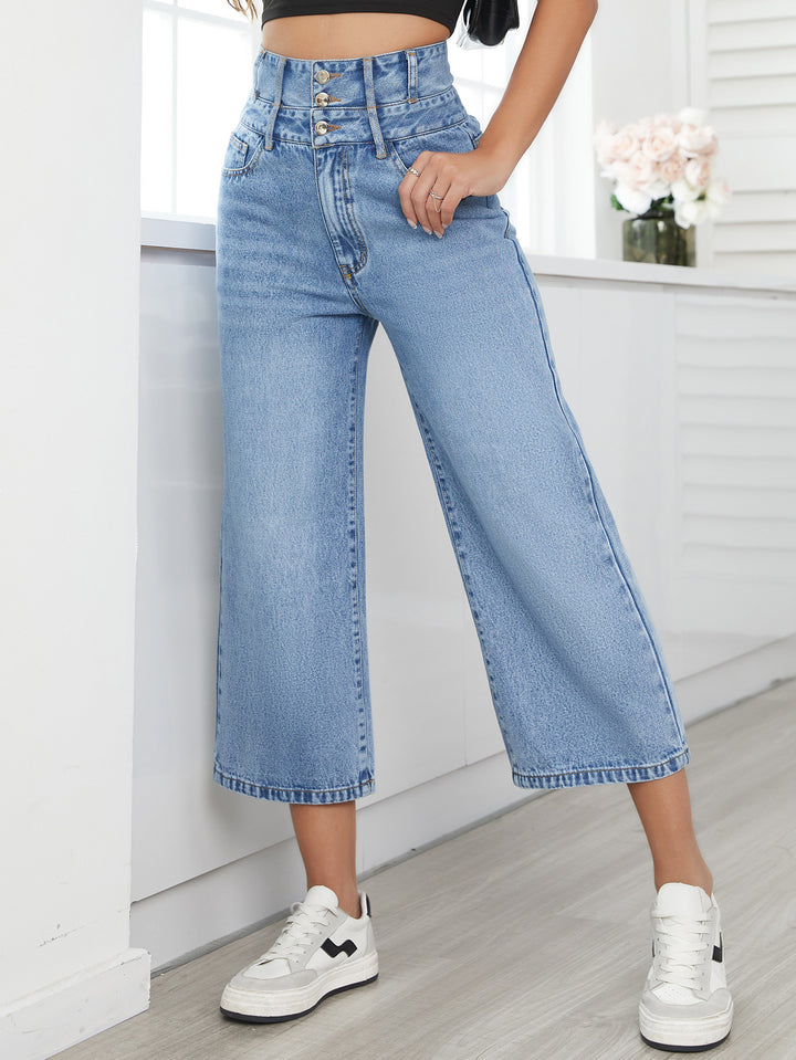 High Waist Cropped Pants