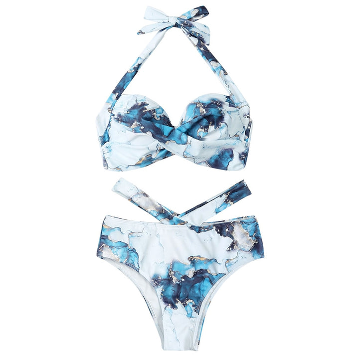 Marble Print Bikini